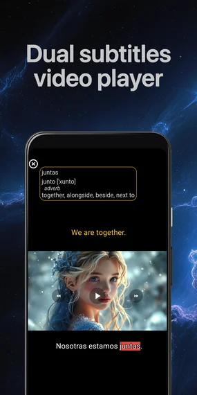 Lingflix app screenshot - interactive subtitles